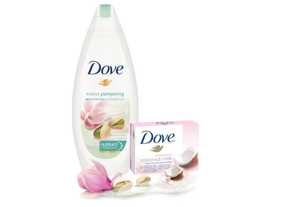 noile variante Dove Purely Pampering