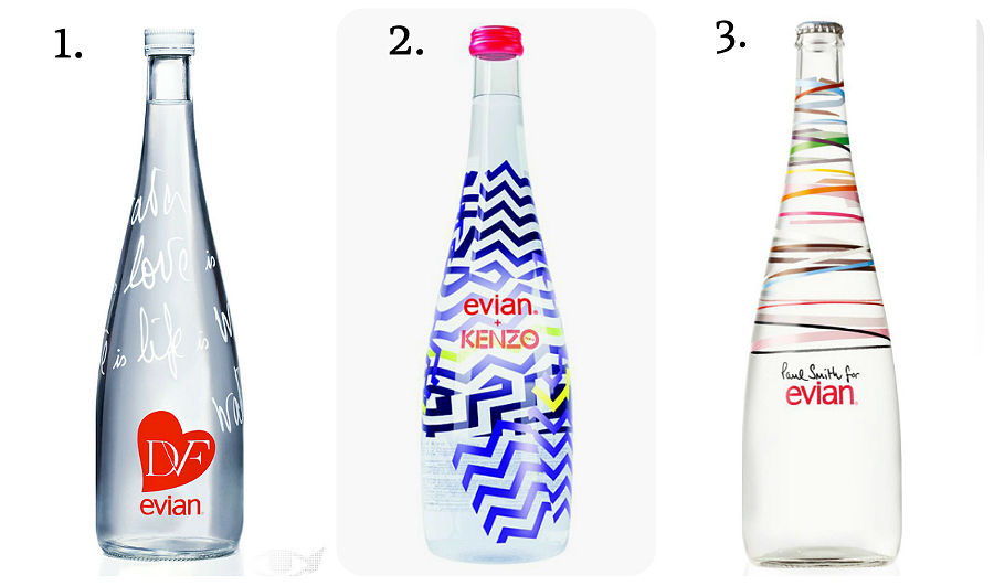 Evian by designers_DvF_Kenzo_PS
